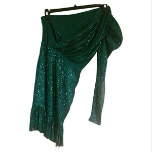 Womens Green Sequence dress